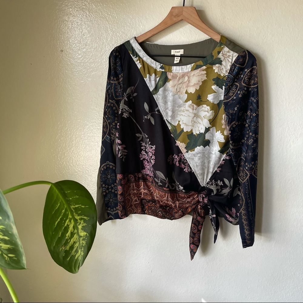 Anthropologie | Patchwork Blooms Blouse